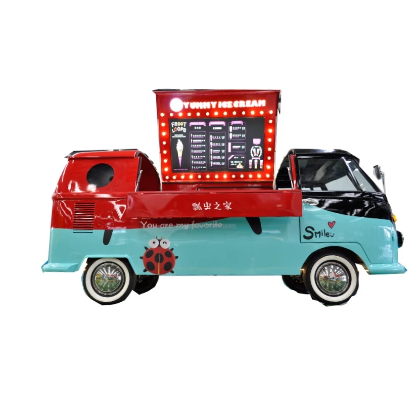 

2019 customized style electric mobile food trucks cart trailer with shipping by sea