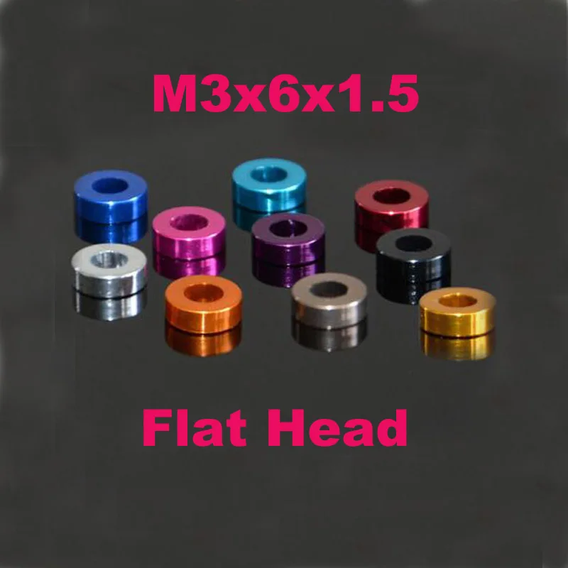 

10PCS M3 Washer Aluminum alloy Flat Gaskets M3*6*1.5 Metal Washers Fill the Gap