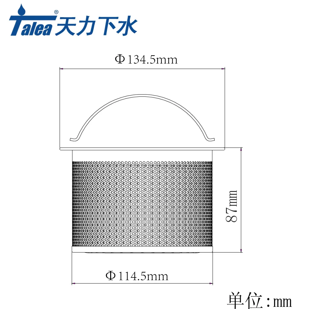 Talea Stainless Steel304 Kitchen Sink Strainer Waste Plug Drain Stopper Filter Basket Net inner basket in sink