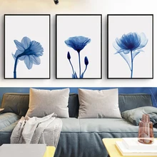 Modern Blooming Flowers In The Evening Canvas Painting Art Print Poster Picture Home Decoration Iiving Room Decoration OT066 поло print bar watchtower in evening