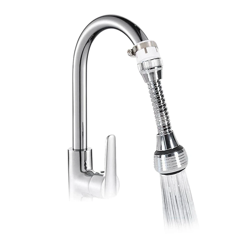 

2 X 360 Degree Rotatable Swivel Faucet Water Saving Filter Sprayer For Bathroom Kitchen Tap Nozzle Filter Adapter