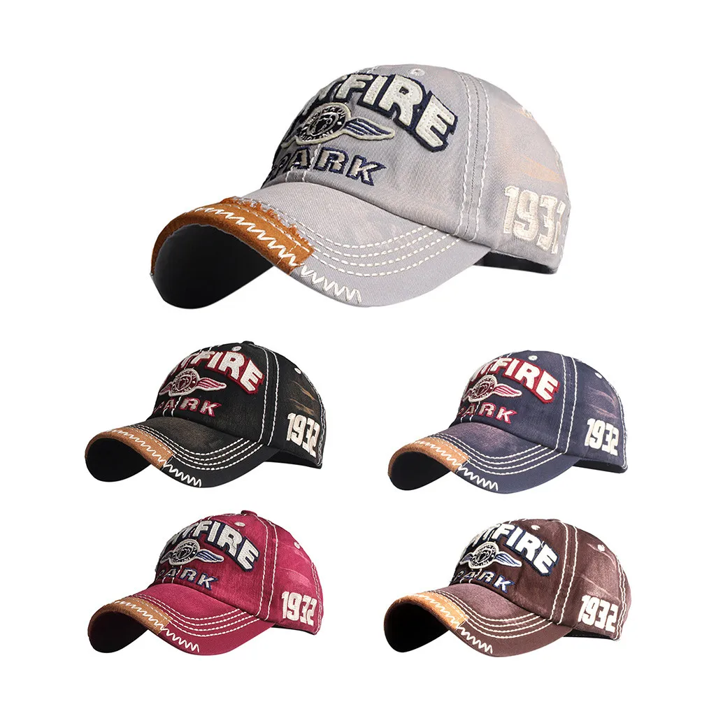 

Summer Unisex Women Men Adjustable Embroidered Flower Denim Cap Fashion Baseball Cap Topee Hats Fashion Accessories