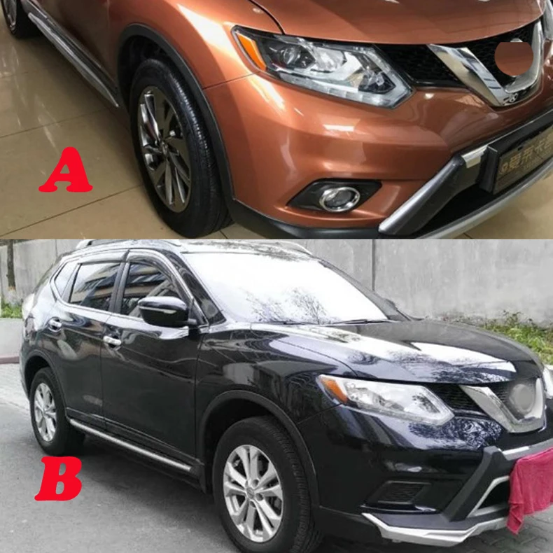Для X TRAIL X-trail Xtrail ROGUE Высокое качество ABS хром передние противотуманные фары крышка отделка противотуманный свет для фары отделка nbv