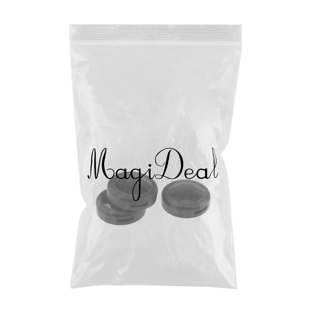 3Pcs Black Empty Powder Case Makeup Blush Box DIY Cosmetic Container with Clear Lid Travel Size Portable