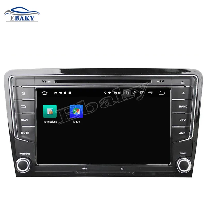 Excellent 2din 8inch 4GB RAM 32/64GB ROM Octa Core Android 9.0 Car DVD Radio for VW Santana 2013 2014 2015- with GPS/WIFI/Bluetooth 3