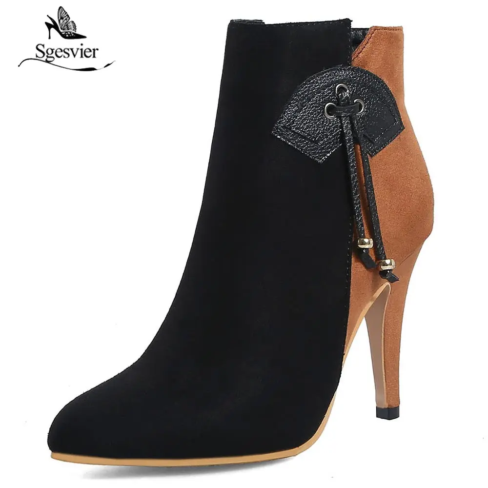 pink pointed toe ankle boots