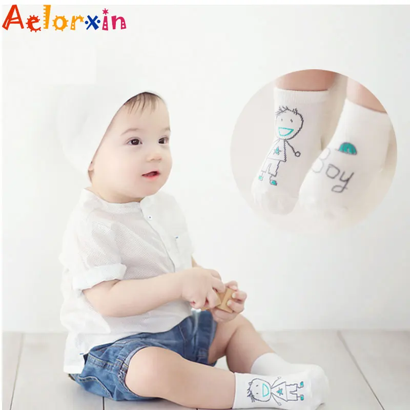 Aelorxin Cotton Boys Girls Socks Newborn Baby Socks Cute Cartoon Animal Floor Children’s Socks Kids Leg Warmer Soft Baby Sock