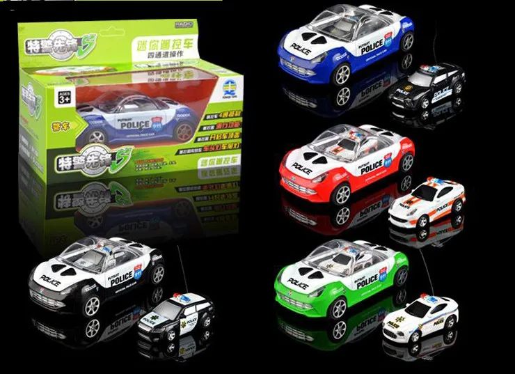 

Amazing mini electric RC car remote control police car model toys for children kids boys gift with radio present child