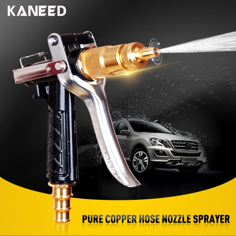 Pure Copper High Pressure Washer Gun Brass Metal Hose Nozzle Water Gun