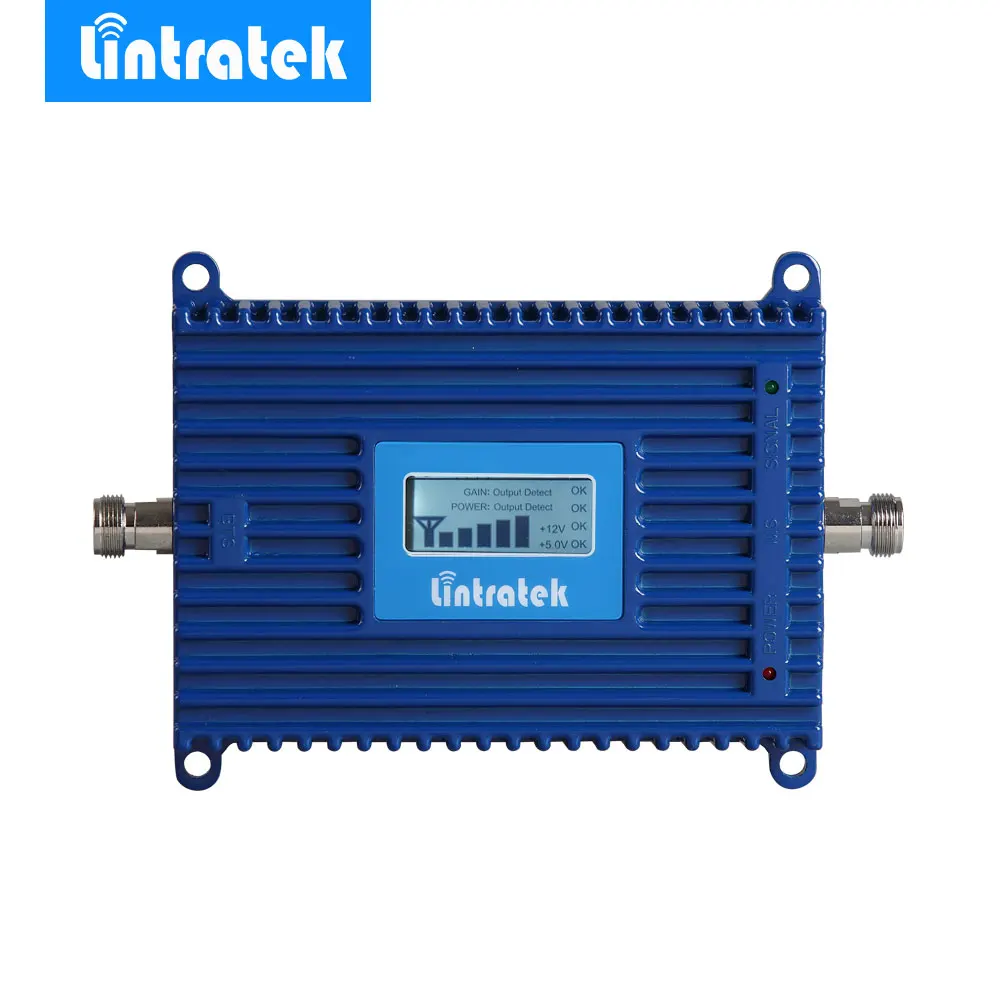 

Lintratek New UMTS Cell Phone Amplifier 1900 LCD Display Repetidor De Senal Celular 3G 1900 mhz 70dB Gain Cell Phone Booster @