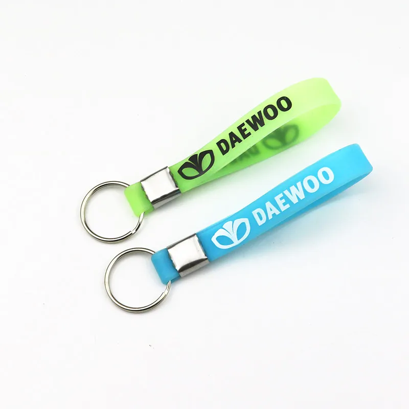 Новый светящийся автомобильный-Стайлинг силиконовый брелок для ключей автомобиля Наклейка для ключей Daewoo Espero Nexia Matiz Lanos аксессуары для