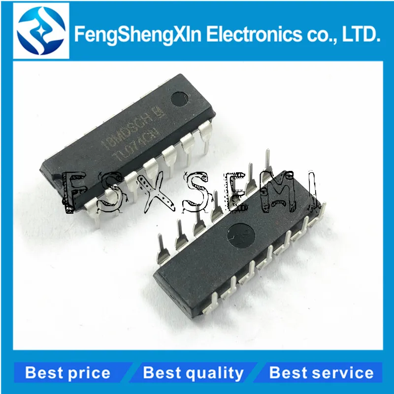 

100pcs/lot TL074CN DIP-14 TL074 Operational amplifier IC