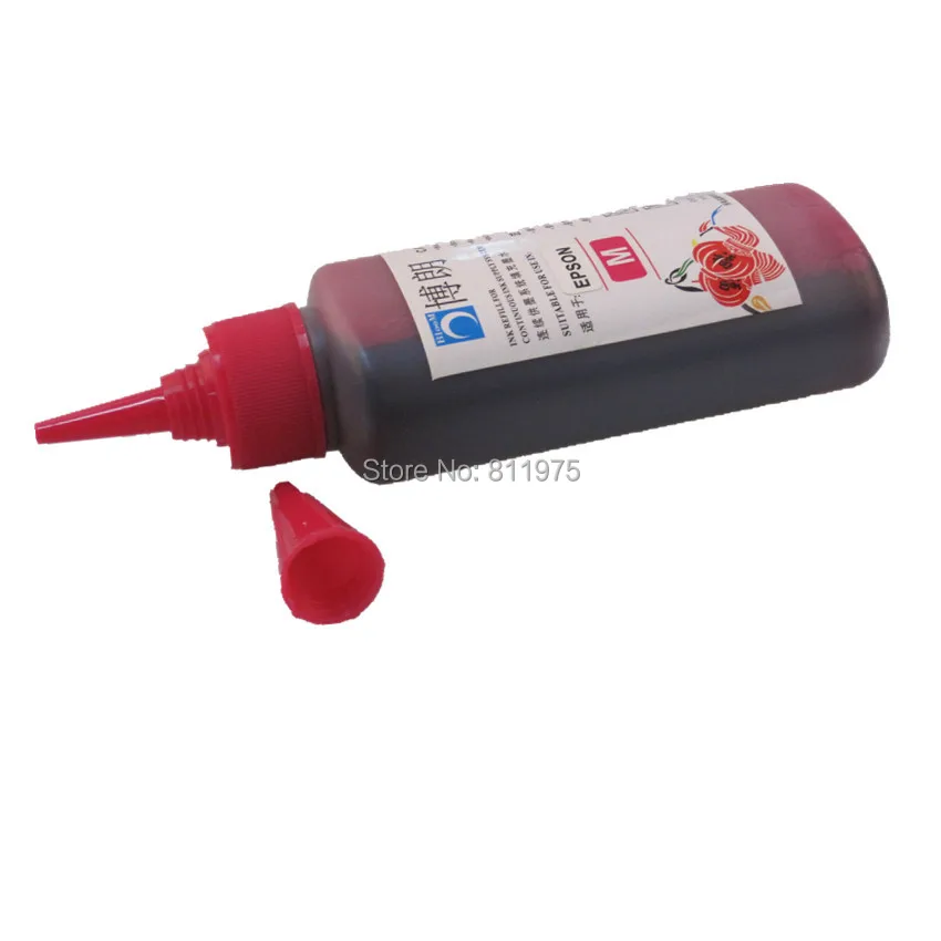 Фото 73 73N T0731N переливающийся чернильный картридж для epson Stylus T13 TX121 C79 C90 C92 C110 CX3900 CX4900 CX5500 CX5600 + 400 мл красящие чернила №3
