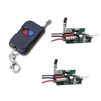 

Latest AC220V 1CH RF Remote Control Switch System 1X 2Keys Transmitter + 2 X Receiver 1CH Relay Smart Home 315/433MHZ