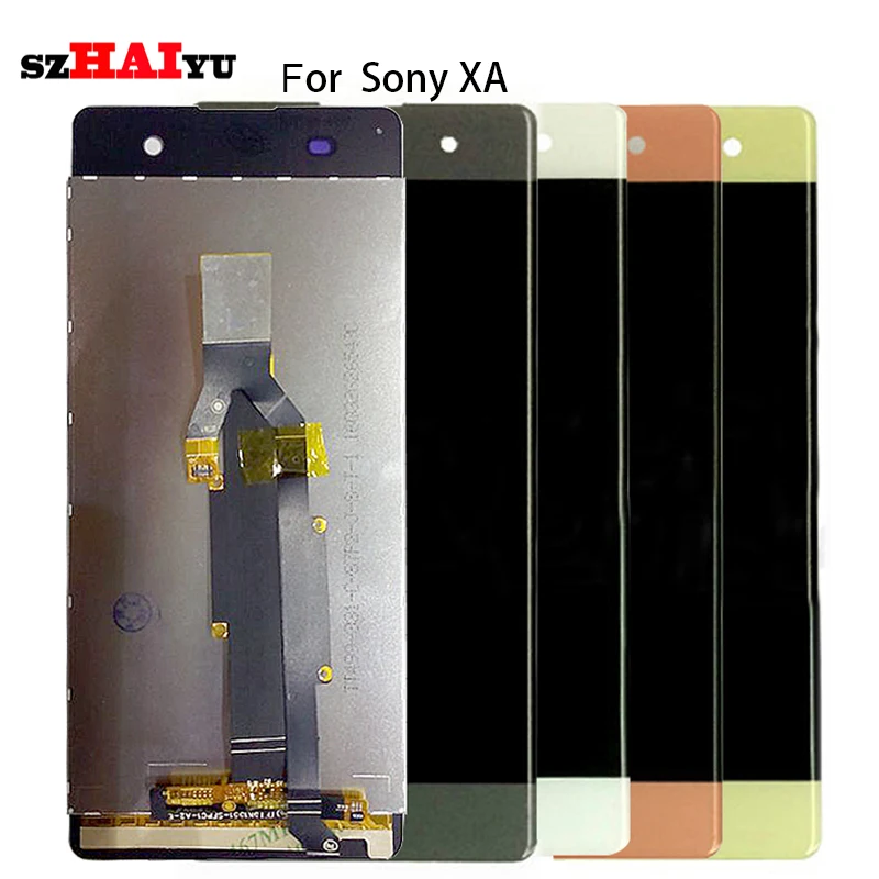 

szHAIyu 5Pcs For Sony Xperia XA LCD Display + Touch Screen Digitizer Assembly F3111 F3113 F3115 Pantalla Replacement