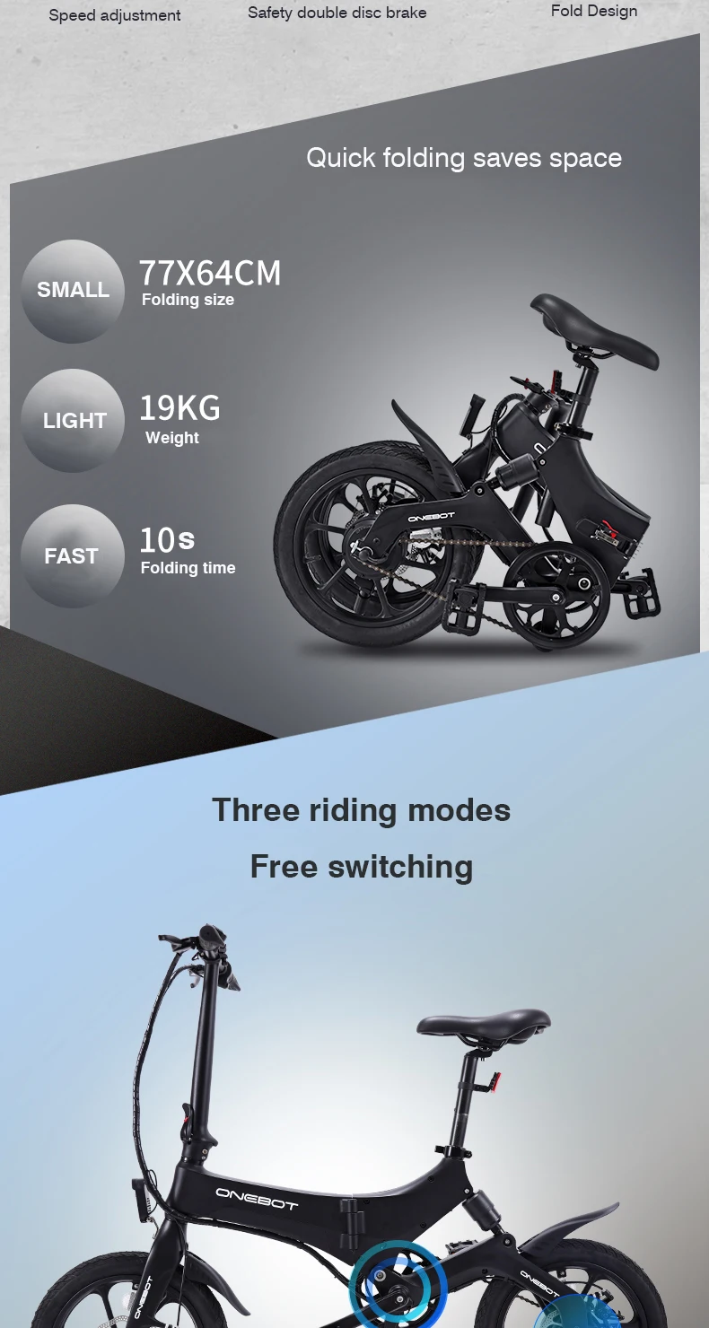 Excellent 16 inch folding electric bike lightweight alloy ebike 36V250W Frame suspension Hidden lithium battery mini smart bicycle 1