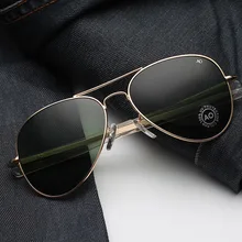 Aviação óculos de sol homem feminino 2019 exército americano militar óptica ao óculos de sol piloto óculos de vidro máscaras 8057 óculos de sol masculino