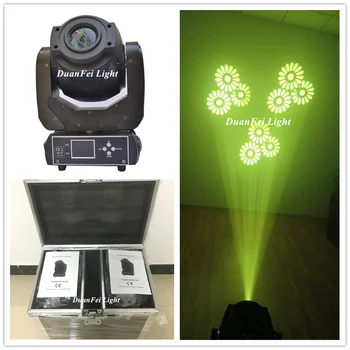 

(6pcs+3 Roadcase) DMX 512 Spot Lyre 90W Gobo LED Lyre Moving Head Light Spot Moving Head Light
