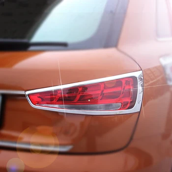 

2x Chrome ABS Rear Tail Light Lamp Trim Decoration Frame Cover For Audi Q3 15-17