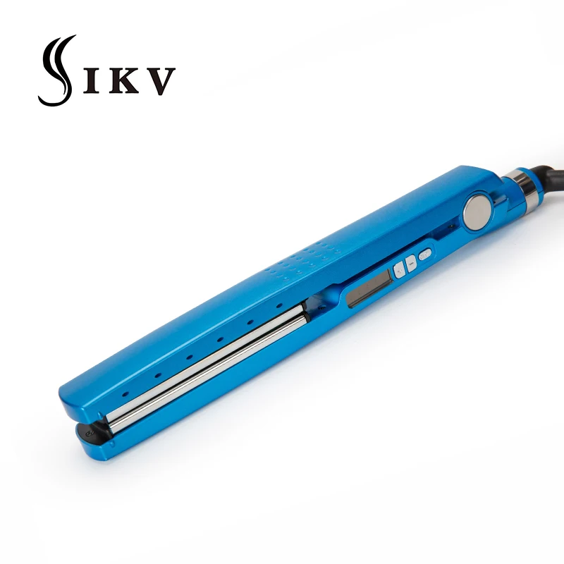 IKV Новое поступление выпрямитель для волос Flat Iron Турмалин Professional выпрямления укладки утюги с аргановым маслом Настой