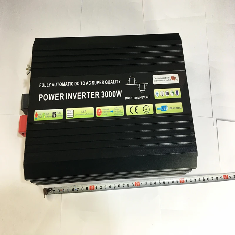 

3000W Solar System Inverter DC12V 24V 48V TO AC 220V 110V Modified Sine Wave Output for Car with USB Outlet
