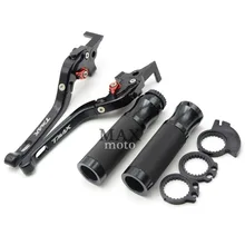 2016 nueva motocicleta ajustable 3d freno plegable palancas de embrague y puños de manillar mano para yamaha tmax 500 tmax530 tmax500 tmax530