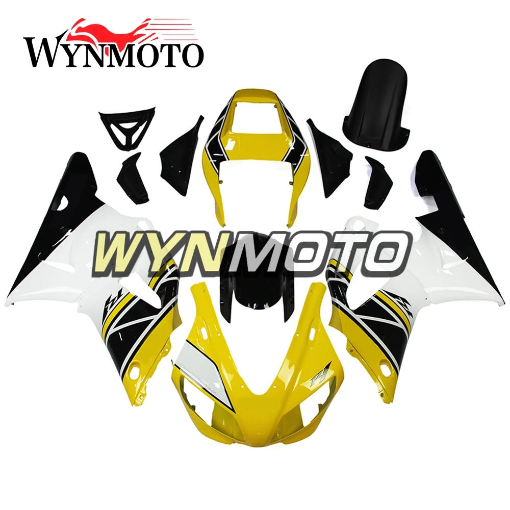 

Complete Fairings Kit For Yamaha YZF1000 1998-1999 R1 Year 98 99 Injection ABS Plastics Bodywork Motorcycle Cowling Yellow White