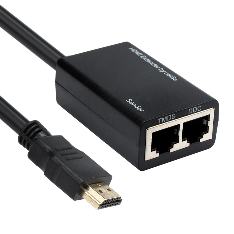 1080 p 2 шт HDMI Extension Line для HDMI, Cat5e/Cat6 на RJ45 CAT5E CAT6 незащищенная витая пара кабеля локальной сети JQ0329