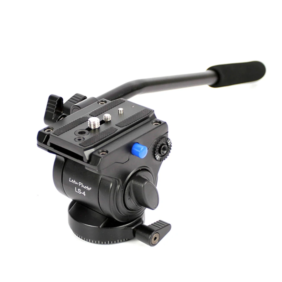 Aluminum Video Camera Fluid Hydraulic Panoramic Tripod Head+Quick Release Plate for DSLR Slider