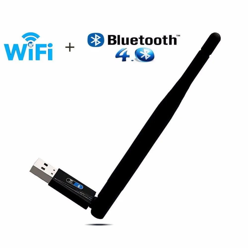 ZAPO Brand Bluetooth 4.0 Wireless Usb 802.11n WIFI Добавить 150 Мбит / с Адаптер 5dbi Антенна Сетевая карта для WIndows Linux Android системы