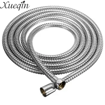 

Xueqin Stainless Steel 3Meter Shower Hose Soft Shower Pipe Flexible Bathroom water pipe Silver color common Plumbing Hoses