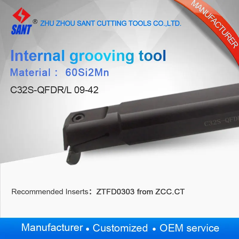 

C32s-qfdr09-42 внутренних канавок инструмента, канавок держатель, cnc Резка инструменты, сменные Токарные станки Расточные Инструменты держатель
