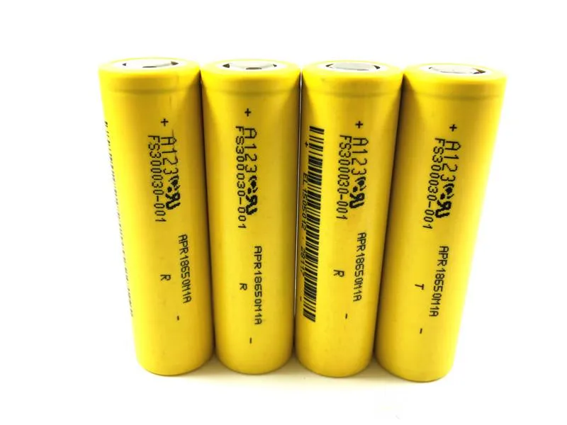 

8pcs Manufacture for USA A123 APR18650M 18650 Battery 3.2V 1100mah 30C rechargeable Lithium iron phosphate Batterie