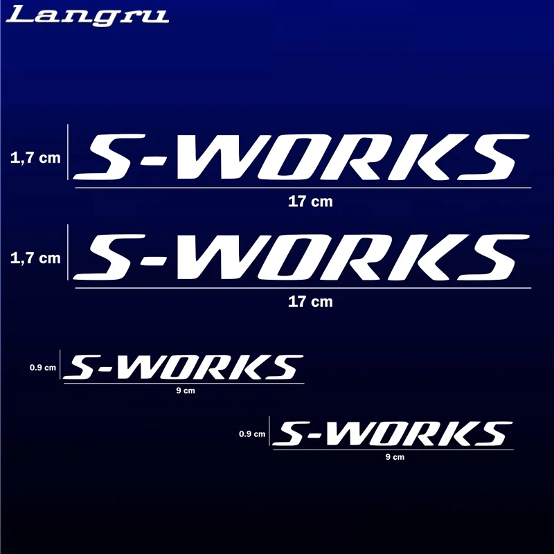 Langru 4 X Pegatinas стикеры Vinilo S-works автомобиля Stying виниловые наклейки творческие наклейки JDM