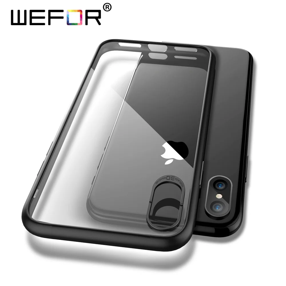 For iPhone X Clear Phone Cases,Flexible Back Soft Silicone