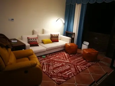 

Round shaped Mandala culture decorative carpet ,Kilim pattern living room carpet , ground mat, big size Persian bedside carpet
