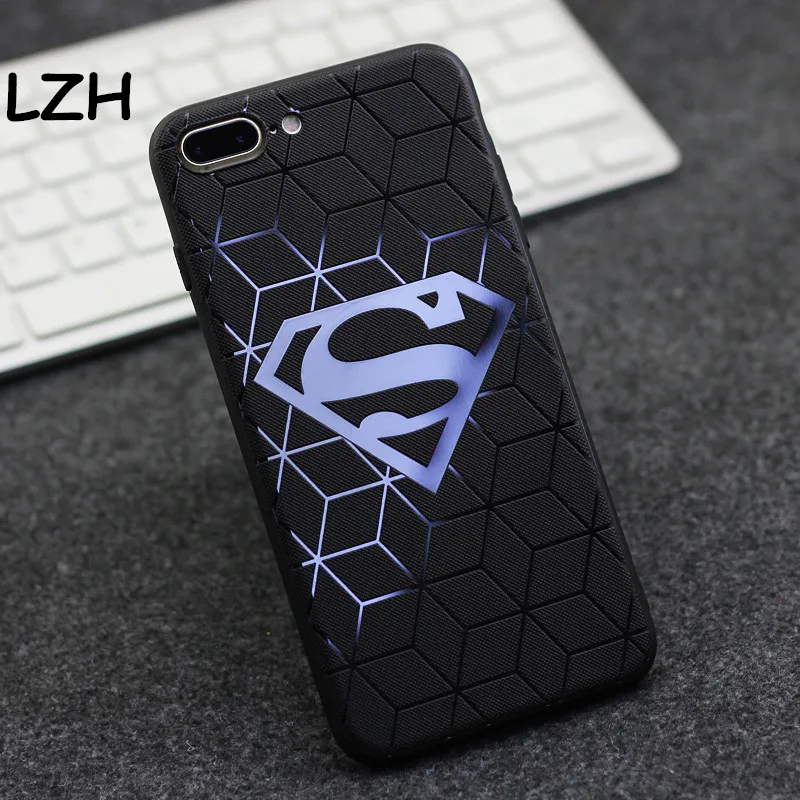 Super Hero Superman Spiderman Batman Fundas Case for Apple iPhone X 6