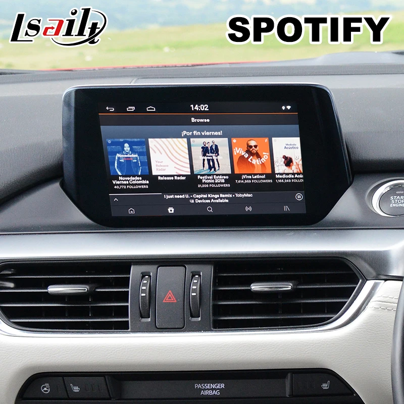  Lsailt Android 7.1 Car GPS Navigation Box for Mazda 6 MZD system with 3GB RAM 32GB ROM T7  video in