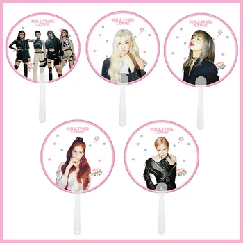 

KPOP BLACKPINK KILL THIS LOVE LISA ROSE JENNIE JISOO Fans Transparent PVC Fans Gift