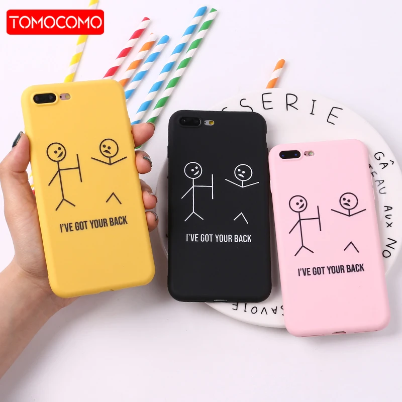 For iPhone 6 6S 5 SE 8 8Plus X 7 7Plus XS Max Stick Figure