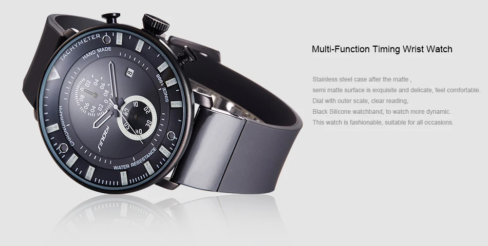 SINOBI брендовые ультра тонкие мужские наручные часы с хронографом резиновый ремешок для часов Звездные войны Военные Спортивные кварцевые часы Relogio Masculino