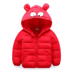 Loozykit/зимние куртки-пуховики для девочек, осенняя теплая куртка с капюшоном и длинными рукавами для маленьких мальчиков, Детская парка