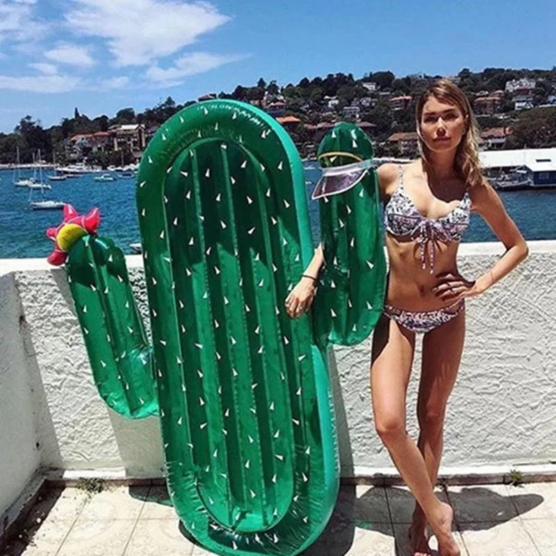 180cm-Giant-CACTUS-Inflatable-Lie-on-Swimming-Ring-Pool-Float-Water-Party-Toys-Blowup-Fruit-Floatie (3)