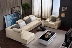 Современный стиль гостиной кожаный диван a1311