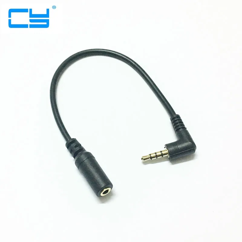 Кабель extensao для аудио 3 5 90 градусов macho femea 0 1 m Разъем Jack estereo para fone de ouvido carro AUX M/F |