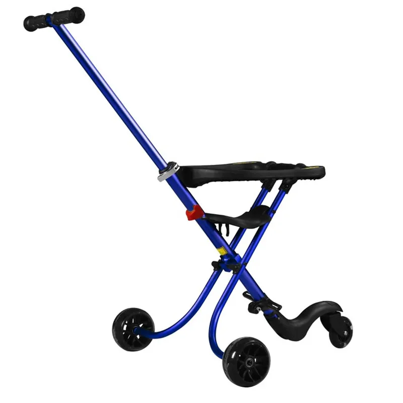 All Aluminum Alloy Anti-Rollover Foam Wheel Baby Stroller Foldable Three Wheels Mother & Kids Stroller Four Colors Available11