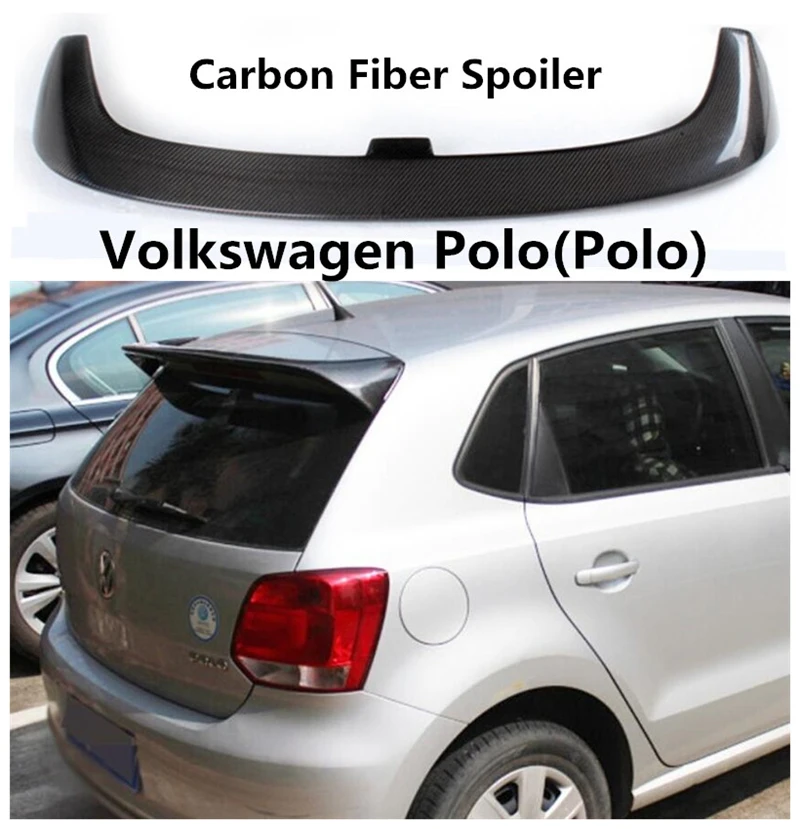 Спойлер из углеродного волокна для Volkswagen Polo (Polo) 2011-2019 высококачественные