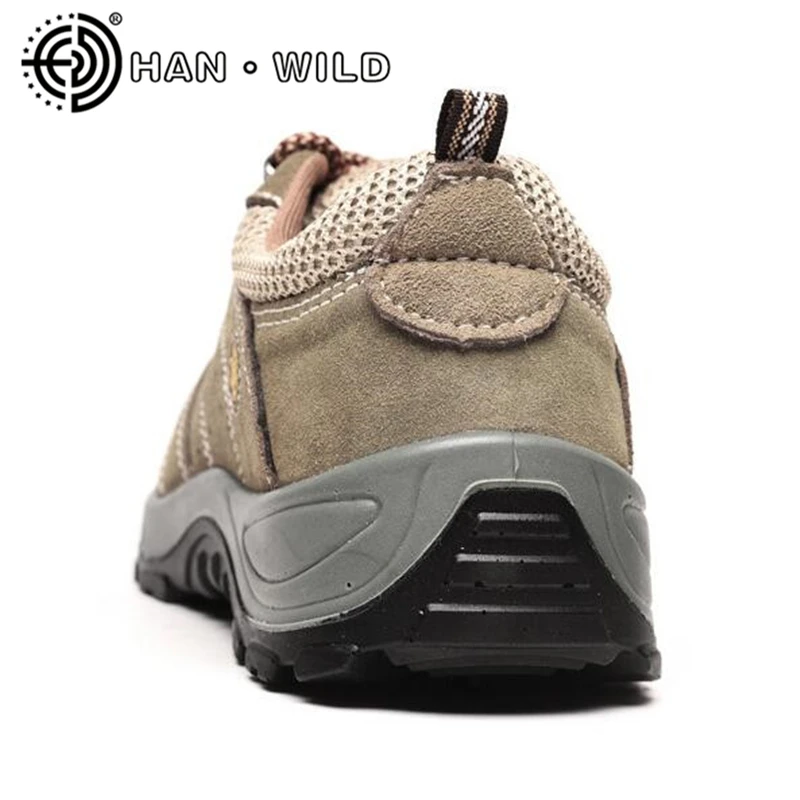 Cuir Chaussures Khaki Bottes En De Travail Sécurité Safetoe Hommes Anti crevaison Véritable Acier Embout AUWq4THwF