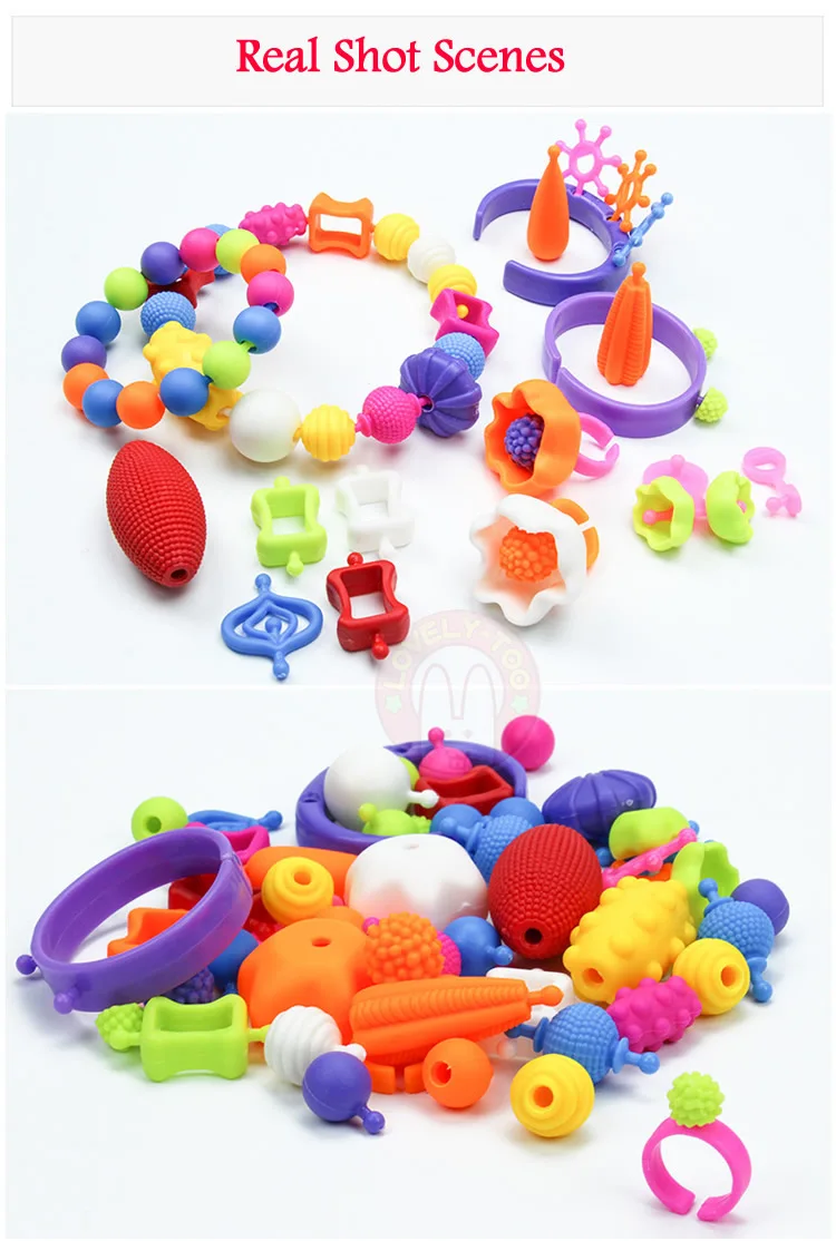 Diy Pop Beads Игрушки для девочек для творчества рукоделие Детские Поделки детские браслеты ювелирные изделия ручной работы Модный комплект игрушка для девочки подарок