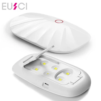 

6W UV Lamp New Design Mini Nail Dryer Portable USB Cable Use 30s/60s Timer Setting Curing machine Nail Art Tools